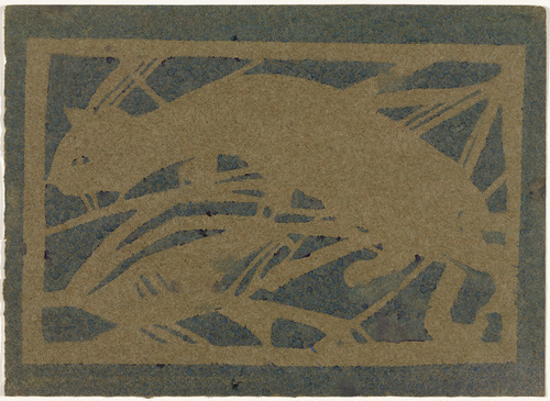 Christian Rohlfs. Cat (Katze). (1913)