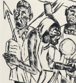 Max Beckmann. Negro Dance (Niggertanz)  from Annual Fair (Jahrmarkt). (1921, published 1922)