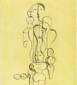 Oskar Schlemmer. Concentric Group: Figure Plan K1 (Konzentrische Gruppe: Figurenplan K) from the portfolio New European Graphics, 1st Portfolio: Masters of the State Bauhaus, Weimar (Neue europäische Graphik, 1. Mappe: Meister des Staatlichen Bauhauses in Weimar). (1921)