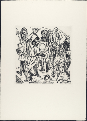 Max Beckmann. Negro Dance (Niggertanz)  from Annual Fair (Jahrmarkt). (1921, published 1922)