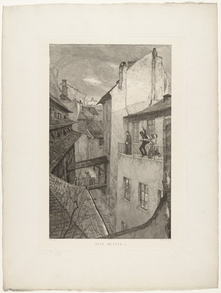 Max Klinger. A Mother I from Dramas, Opus IX. (first published 1883)
