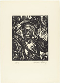 Walter Helbig. The Artist (Der Künstler) from 16 Woodcuts (16 Holzschnitte). 1918, published 1926