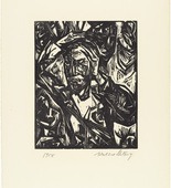 Walter Helbig. The Artist (Der Künstler) from 16 Woodcuts (16 Holzschnitte). 1918, published 1926