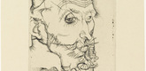 Egon Schiele. Portrait of Franz Hauer (Bildnis Franz Hauer) from The Graphic Work of Egon Schiele (Das Graphische Werk von Egon Schiele). (1914, published 1922)