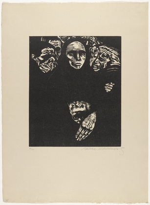 Käthe Kollwitz. The People (Das Volk) (plate 7) from War (Krieg). (1922, published 1923)