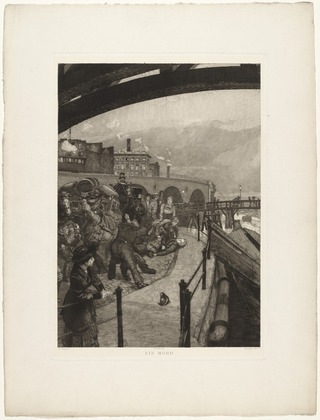 Max Klinger. A Murder (Ein Mord) from Dramas, Opus IX (Dramen, Opus IX). (first published 1883)