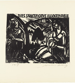 Walter Helbig. Annunciation (III.) (Verkündigung (Ill.)) from 16 Woodcuts (16 Holzschnitte). 1917, published 1926