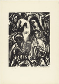 Walter Helbig. Adoration (Anbetung) from 16 Woodcuts (16 Holzschnitte). 1918, published 1926