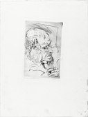Max Beckmann. Self-Portrait, Hand to Cheek (Selbstbildnis mit aufgestützter Wange). 1916