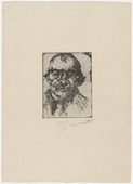 Lovis Corinth. Self-Portrait (Selbstbildnis). (1920-1921)