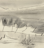 Lyonel Feininger. Marine Scene, Twilight. 1950