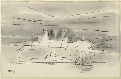 Lyonel Feininger. Marine Scene, Twilight. 1950