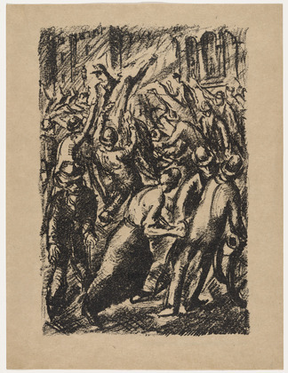 Max Gubler. Commune (Kommune) (plate, loose leaf) from the periodical Das Kunstblatt, vol. 2, no. 7 (Jul 1918). 1918