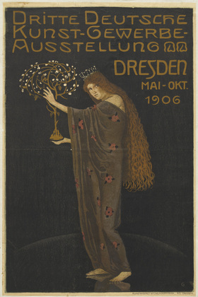 Otto Gussmann. Poster for the Third German Decorative Arts Exhibition (Dritte Deutsche Kunstgewerbe Ausstellung). 1906