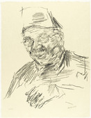 Oskar Kokoschka. Sheik Mustafa Khalil el-Ansari Chief Warden of the Mosque of Omar (plate 5) from Jerusalem Faces. (1973-1974, executed 1973)