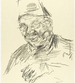 Oskar Kokoschka. Sheik Mustafa Khalil el-Ansari Chief Warden of the Mosque of Omar (plate 5) from Jerusalem Faces. (1973-1974, executed 1973)