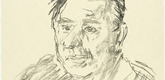 Oskar Kokoschka. Teddy Kolleck Mayor of Jerusalem  (plate 6) from Jerusalem Faces. (1973-1974, executed 1973)