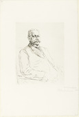 Max Liebermann. Portrait of the Reich President Paul von Hindenburg (Bildnis des Reichspräsidenten Paul von Hindenburg). (c. 1927)