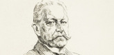 Max Liebermann. Portrait of the Reich President Paul von Hindenburg (Bildnis des Reichspräsidenten Paul von Hindenburg). (c. 1927)