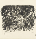 Oskar Kokoschka. The Last Supper (Das Abendmahl) from the series The Passion (Die Passion). (1916)