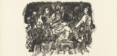Oskar Kokoschka. The Last Supper (Das Abendmahl) from the series The Passion (Die Passion). (1916)