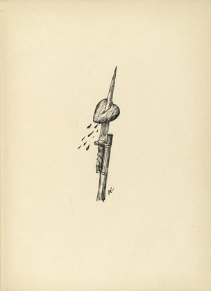 Alfred Kubin. Untitled (vignette, folio 5) from Immer und Immer (Again and Again). 1937