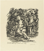 Oskar Kokoschka. The Dream (Der Traum) from the portfolio Shakespeare-Visions (Shakespeare-Visionen). (1916/17, published 1918)