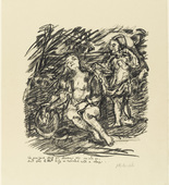 Oskar Kokoschka. The Dream (Der Traum) from the portfolio Shakespeare-Visions (Shakespeare-Visionen). (1916/17, published 1918)