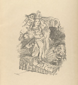 Oskar Kokoschka. Woman Desired by Men (Weib vom Manne begehrt) (plate, folio 13) from Die Chinesische Mauer (The Great Wall of China). 1914 (executed 1913)
