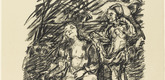 Oskar Kokoschka. The Dream (Der Traum) from the portfolio Shakespeare-Visions (Shakespeare-Visionen). (1916/17, published 1918)