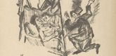 Oskar Kokoschka. The Eavesdropper (Des Lauscher) (plate, folio 18) from Die Chinesische Mauer (The Great Wall of China). 1914 (executed 1913)