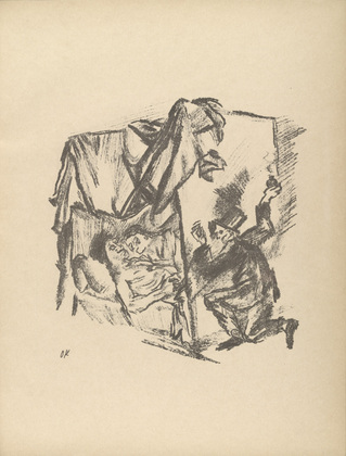 Oskar Kokoschka. The Eavesdropper (Des Lauscher) (plate, folio 18) from Die Chinesische Mauer (The Great Wall of China). 1914 (executed 1913)