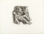 Oskar Kokoschka. Pietà ("It is enough" [Pietà ("Es ist genug")] (plate 11) from  O Eternity - Thou Word of Thunder (Bach Cantata) [O Ewigkeit - Du Donnerwort (Bachkantate)]. (1914, published 1916)