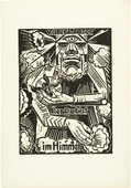 Max Pechstein. Our Father / which art / in heaven (Vaterunser / Der Du bist / im Himmel) from The Lord's Prayer (Das Vater Unser). 1921