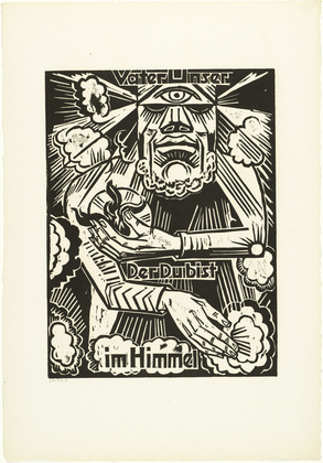 Max Pechstein. Our Father / which art / in heaven (Vaterunser / Der Du bist / im Himmel) from The Lord's Prayer (Das Vater Unser). 1921