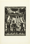 Max Pechstein. Thy kingdom come / Thy will be done / on earth as it is in heaven (Dein Reich komme / Dein Wille geschehe / Wie im Himmel also auch auf Erden) from The Lord's Prayer (Das Vater Unser). 1921