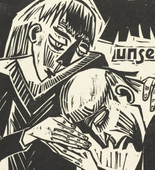 Max Pechstein. As we forgive / our / debtors (Wie wir vergeben / unsern / Schuldigern) from The Lord's Prayer (Das Vater Unser). 1921