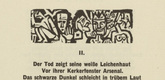 Ernst Ludwig Kirchner. The Mad II (Die Irren II) (headpiece, page 26) from Umbra vitae (Shadow of Life). 1924