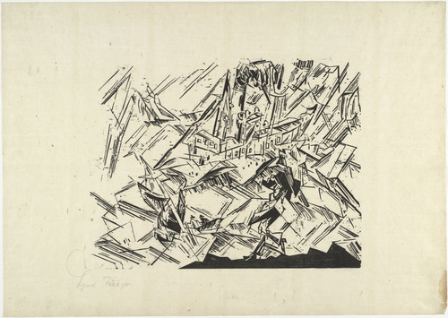 Lyonel Feininger. Baltic Steamer (Ostsee Dampfer). 1918