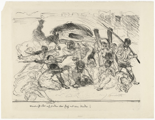 Lovis Corinth. Christ Bearing the Cross II (Kreuztragung II). (1916)
