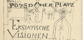 Paul Klee. Title page from Potsdamer Platz oder Die Nächte des neuen Messias. Ekstatische Visionen (Potsdamer Platz or The Nights of the New Messiah. Ecstatic Visions). 1919
