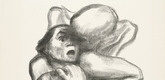 Käthe Kollwitz. Death Seizes a Woman (Tod packt eine Frau) from the series Death (Tod). (1934)