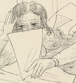 Max Beckmann. Woman Reading (Lesende Frau). October 13, 1945