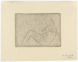 Wilhelm Lehmbruck. Reclining Girl (Sea Mood) [Ruhendes Mädchen (Meeresstimmung)]. (1910, printed 1920)