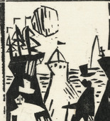 Lyonel Feininger. Moonlight (Mondschein). (1921)