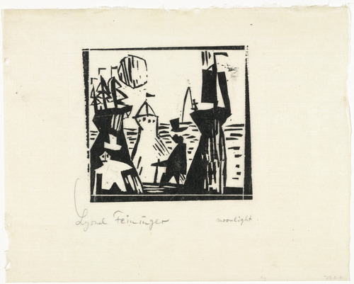 Lyonel Feininger. Moonlight (Mondschein). (1921)
