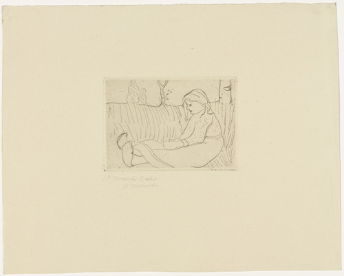 Paula Modersohn-Becker. Seated Child (Sitzendes Kind). (c. 1899-1902, printed 1922-23)