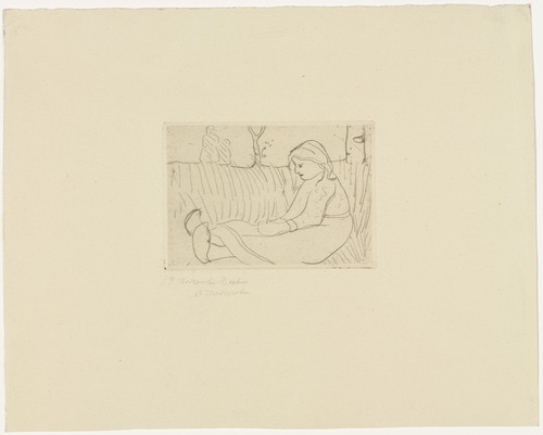 Paula Modersohn-Becker. Seated Child (Sitzendes Kind). (c. 1899-1902, printed 1922-23)