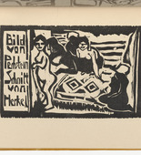 Erich Heckel. Idling Women (Müssige Weiber) (plate, folio 15) from KG Brücke. 1910