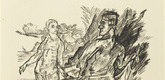 Oskar Kokoschka. Encounter (Begegnung) (plate 9) from The Bound Columbus (Der gefesselte Columbus). 1916 (executed 1913)